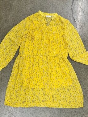 ONLY Yellow Dandelion-Print Blouse